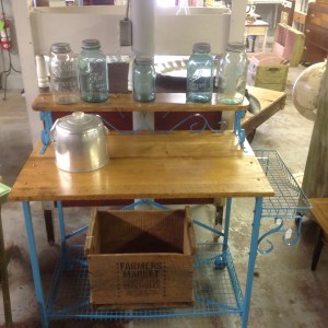 Vintage 1/2 gallon, quart mason and ball jars